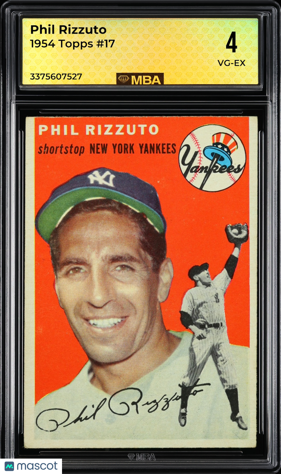 1954 Topps Phil Rizzuto #17 MBA 4