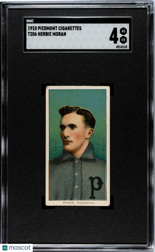 1910 Piedmont Cigarettes (T206) Herbie Moran SGC 4