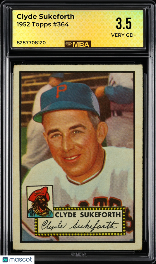 1952 Topps Clyde Sukeforth #364 MBA 3.5