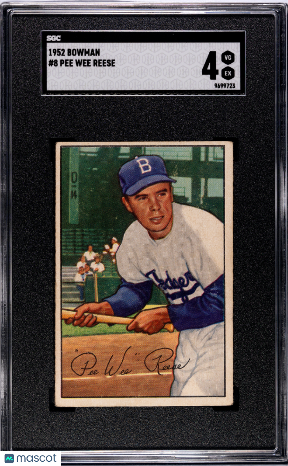1952 Bowman Pee Wee Reese #8 SGC 4