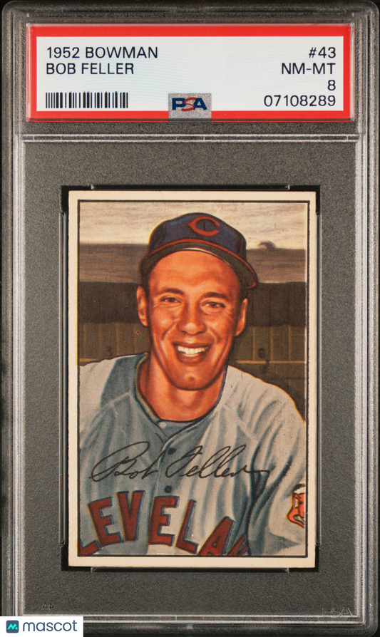 1952 Bowman Bob Feller #43 PSA 8