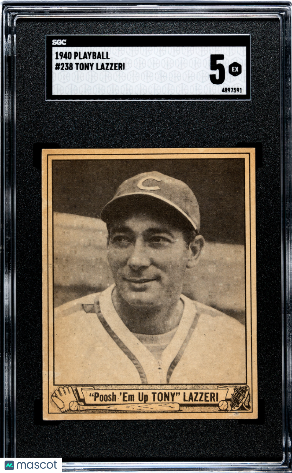 1940 Playball Tony Lazzeri #238 SGC 5