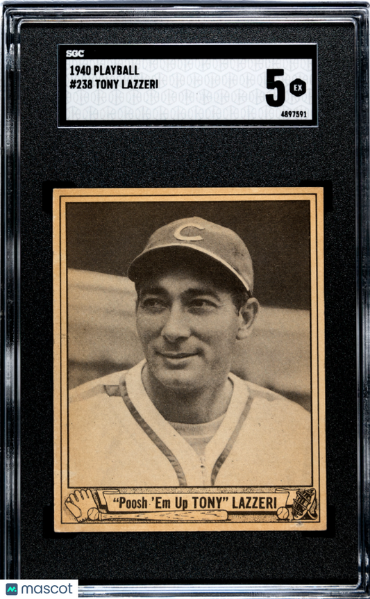 1940 Playball Tony Lazzeri #238 SGC 5