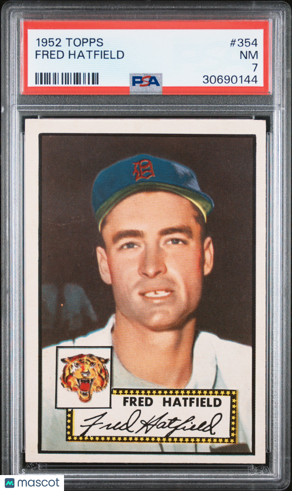 1952 Topps Fred Hatfield #354 PSA 7