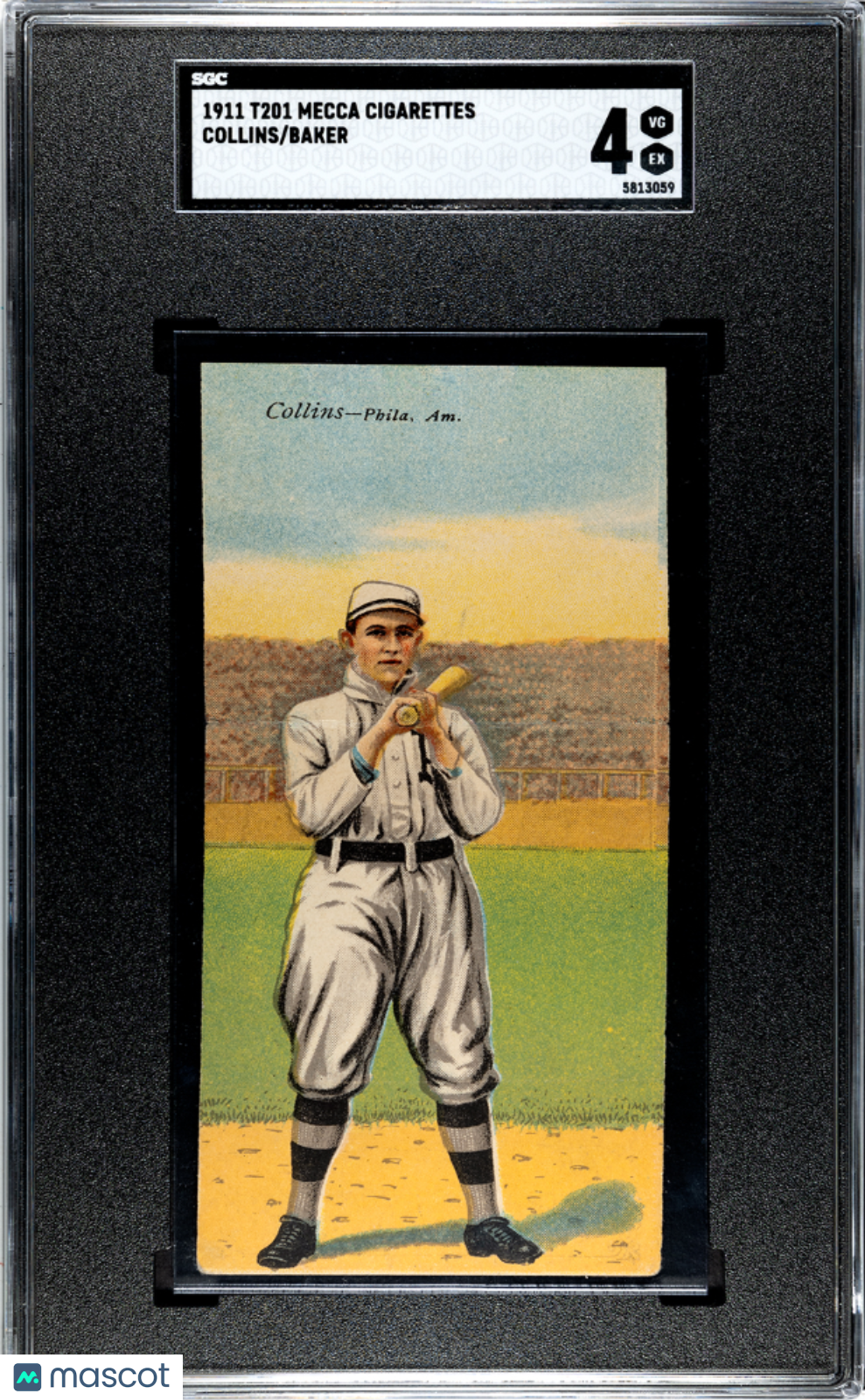 1911 T201 Mecca Cigarettes Baker Collins SGC 4