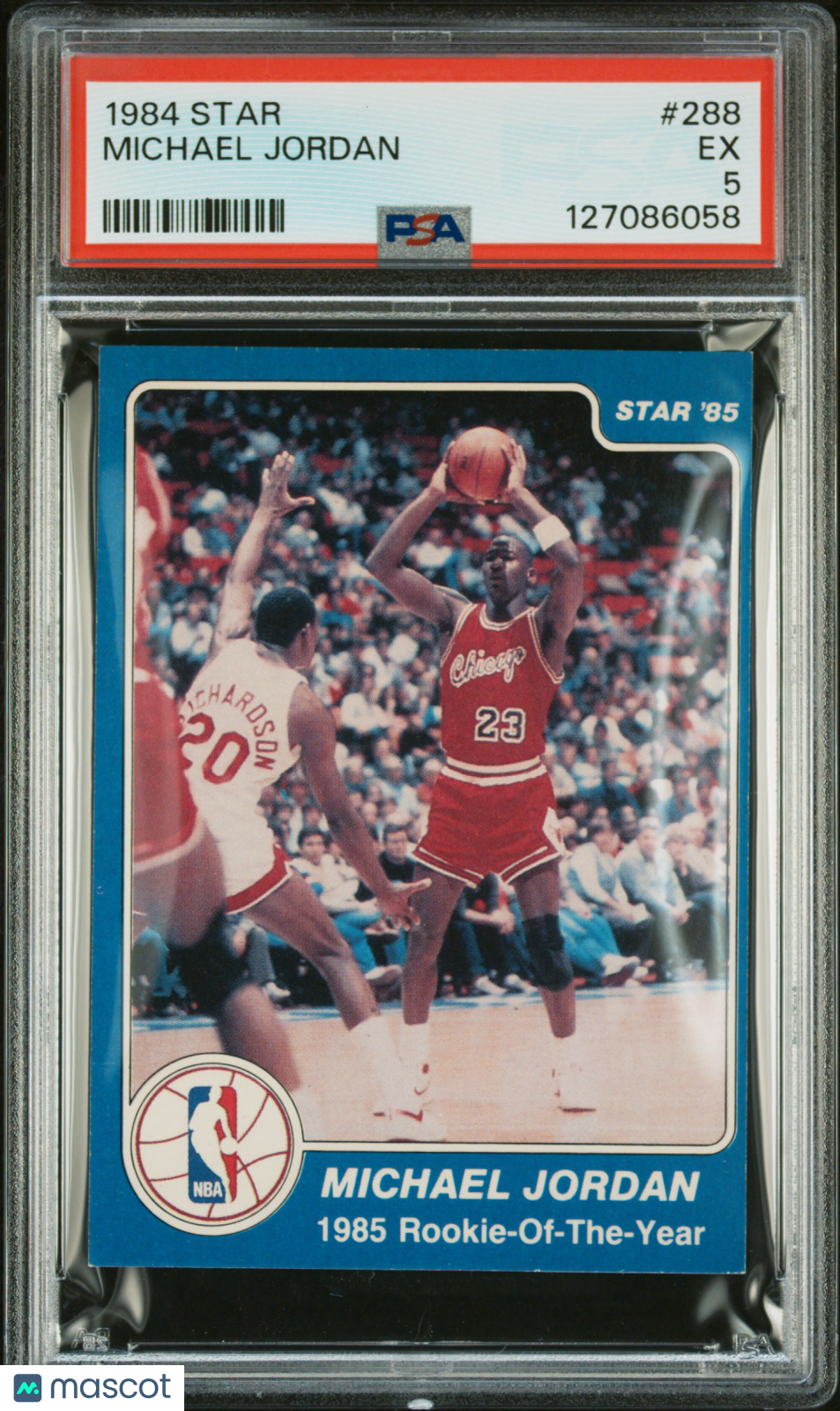 1984 Star Michael Jordan #288 PSA 5