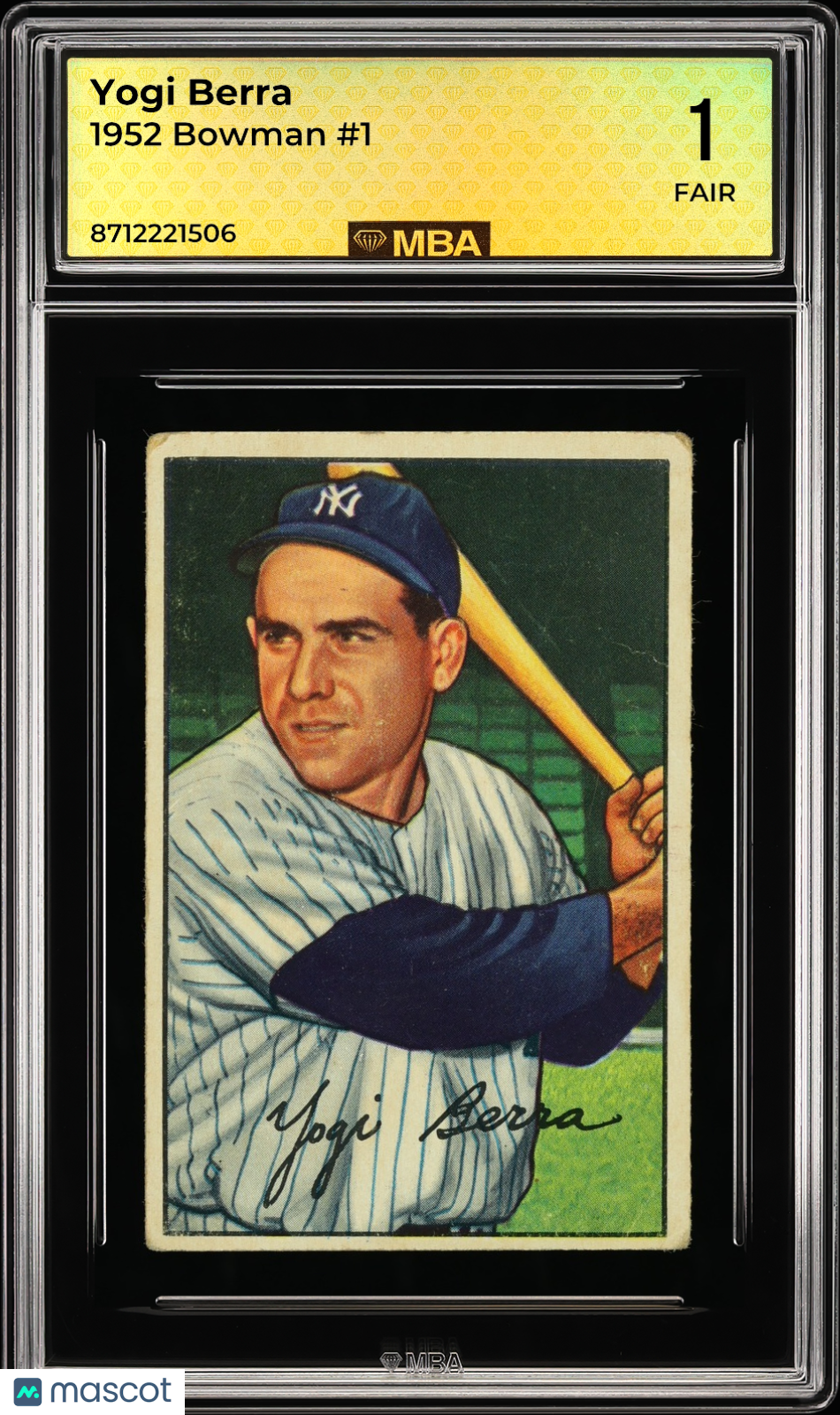 1952 Bowman Yogi Berra #1 MBA 1