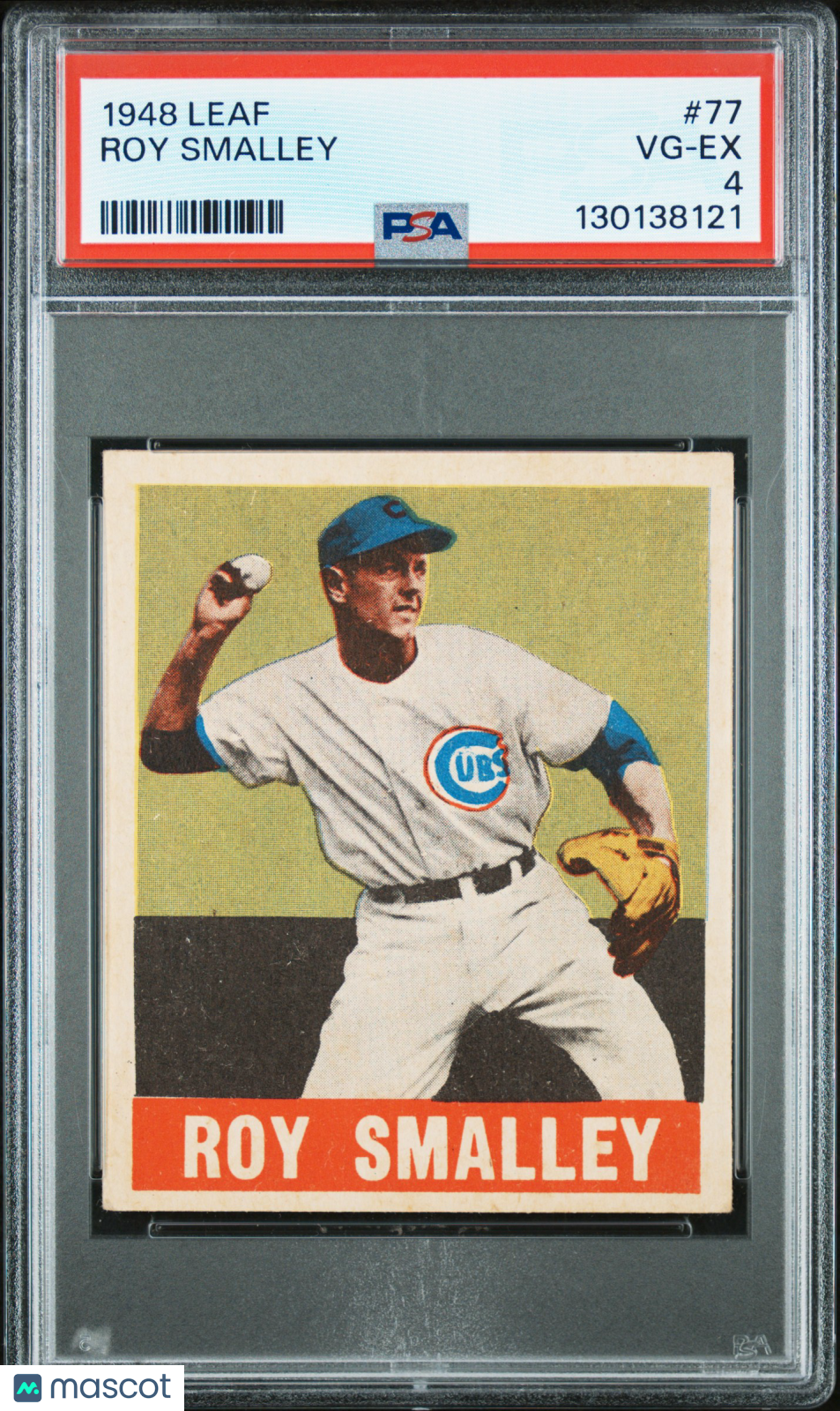 1948 Leaf Roy Smalley #77 PSA 4