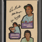 1968 Topps Action All-Star Stickers D. Mincher C. Boyer J. Bunning PSA 4