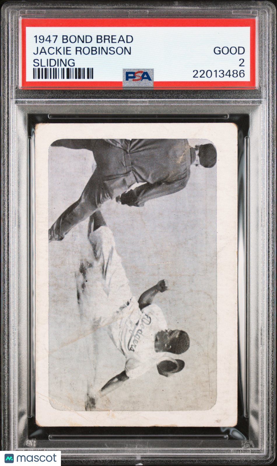 1947 Bond Bread Jackie Robinson Jackie Robinson Sliding PSA 2
