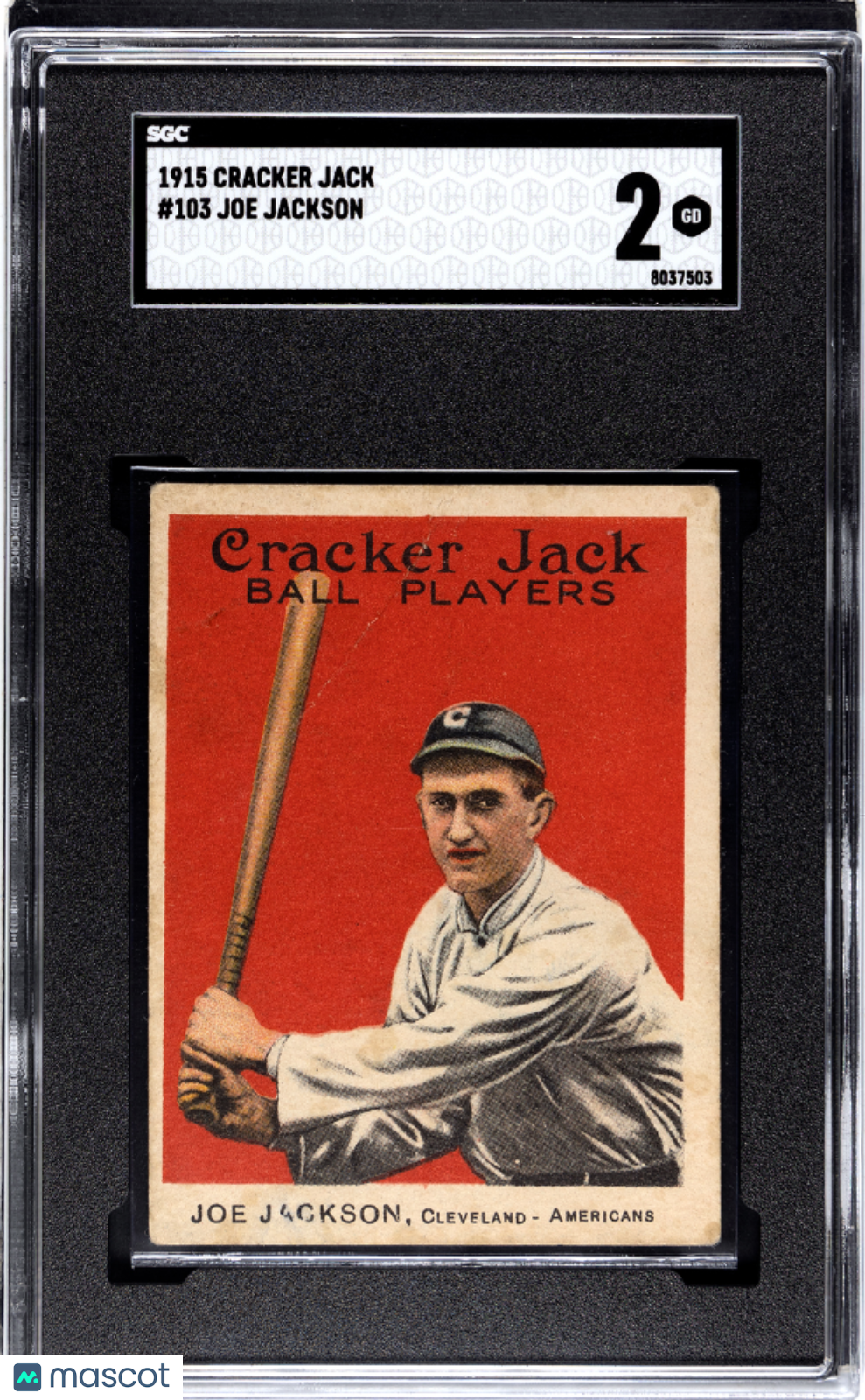 1915 Cracker Jack Joe Jackson #103 SGC 2