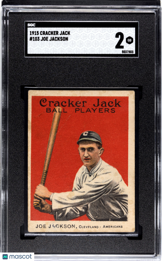 1915 Cracker Jack Joe Jackson #103 SGC 2