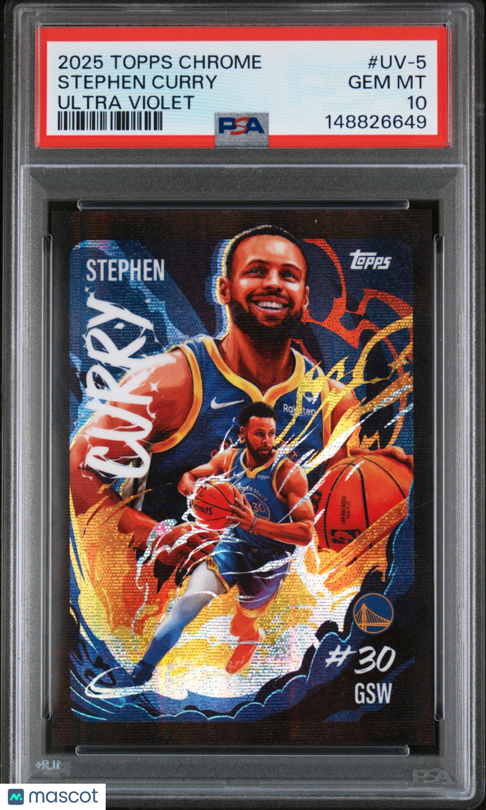 2025 Topps Chrome Ultra Violet Stephen Curry #UV-5 PSA 10