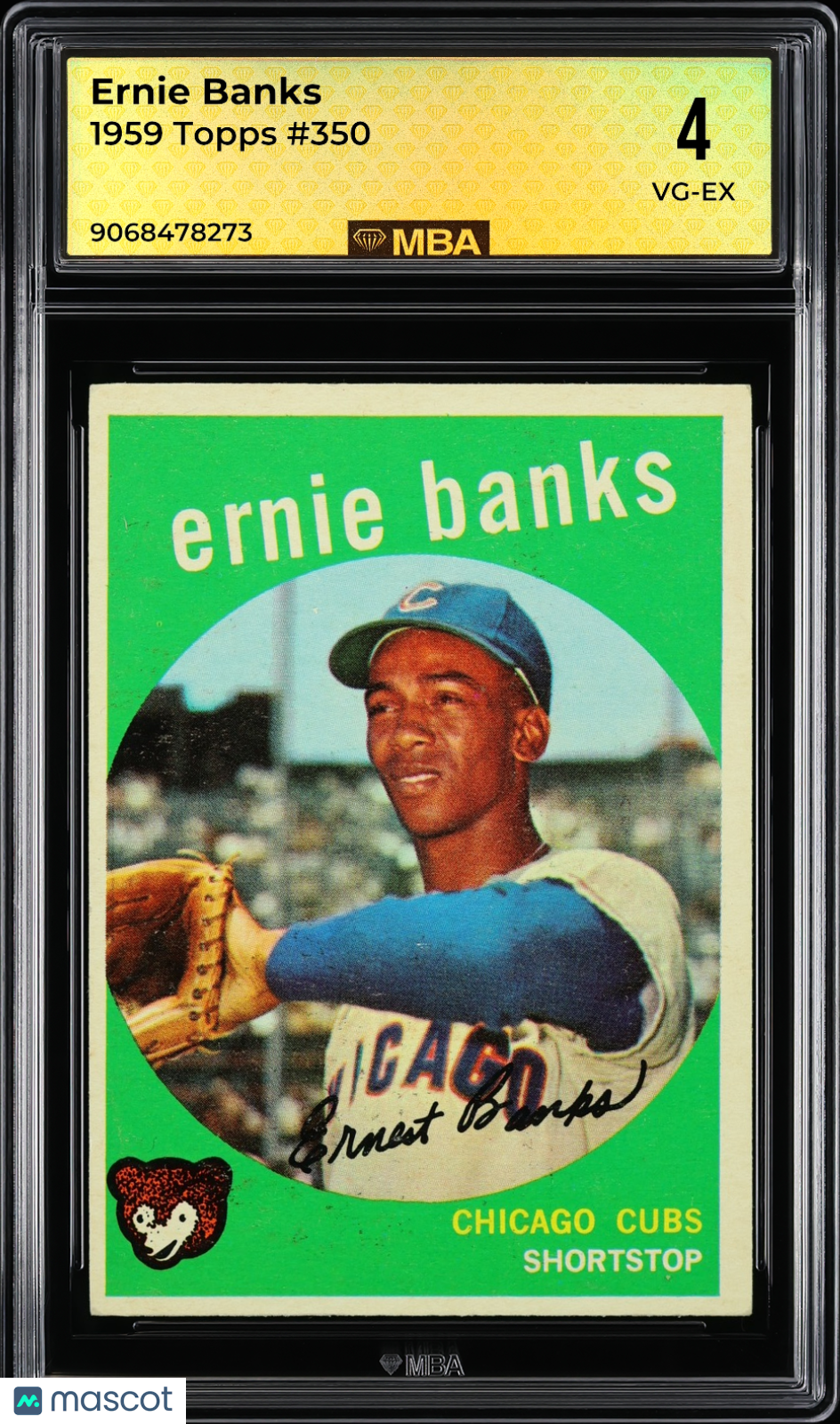 1959 Topps Ernie Banks #350 MBA 4