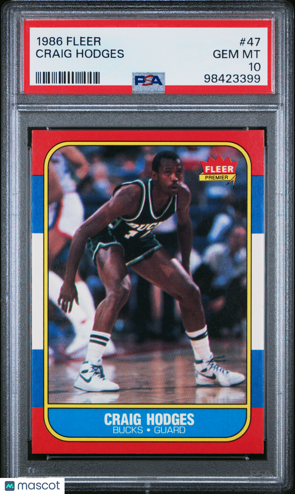 1986 Fleer Craig Hodges #47 PSA 10