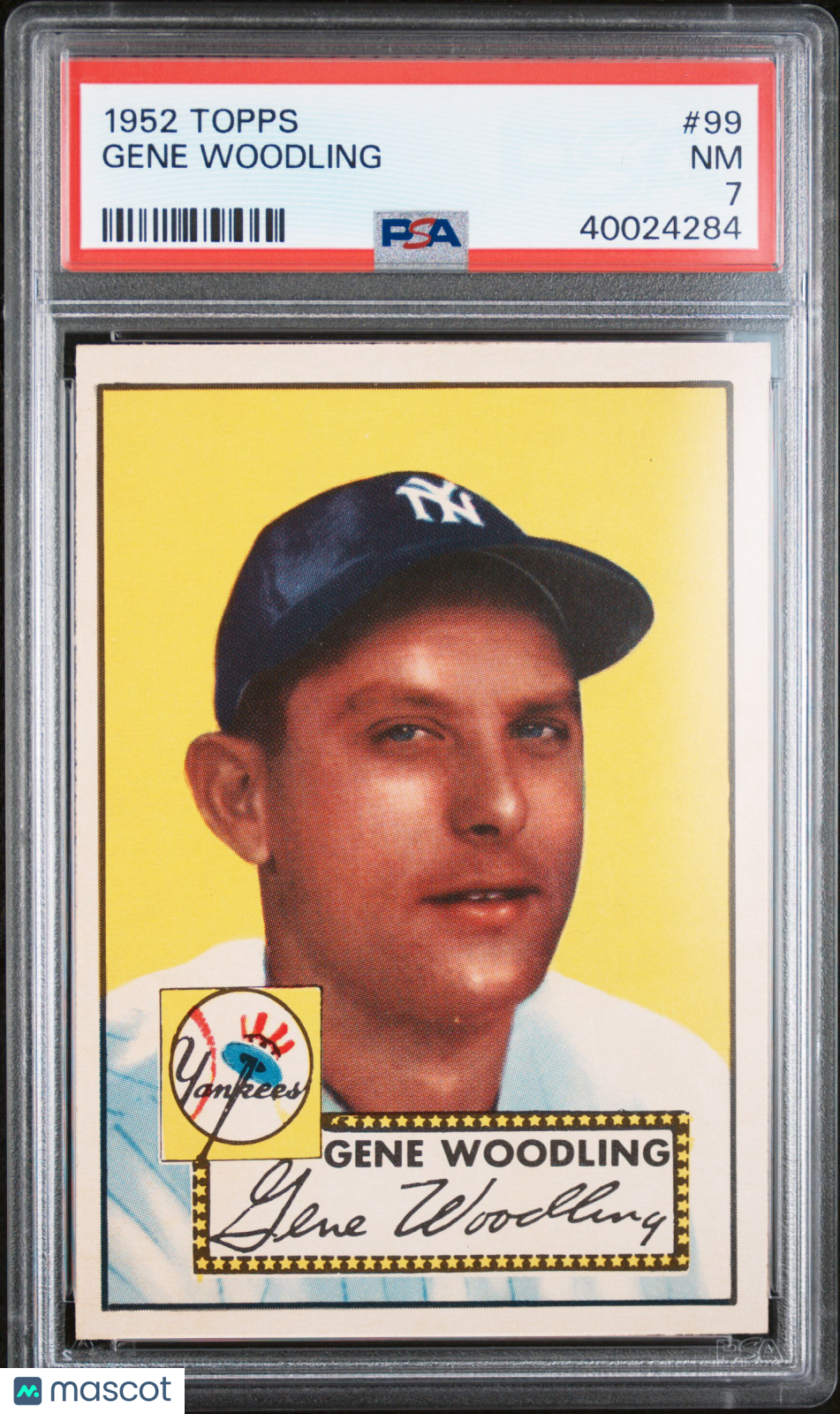 1952 Topps Gene Woodling #99 PSA 7