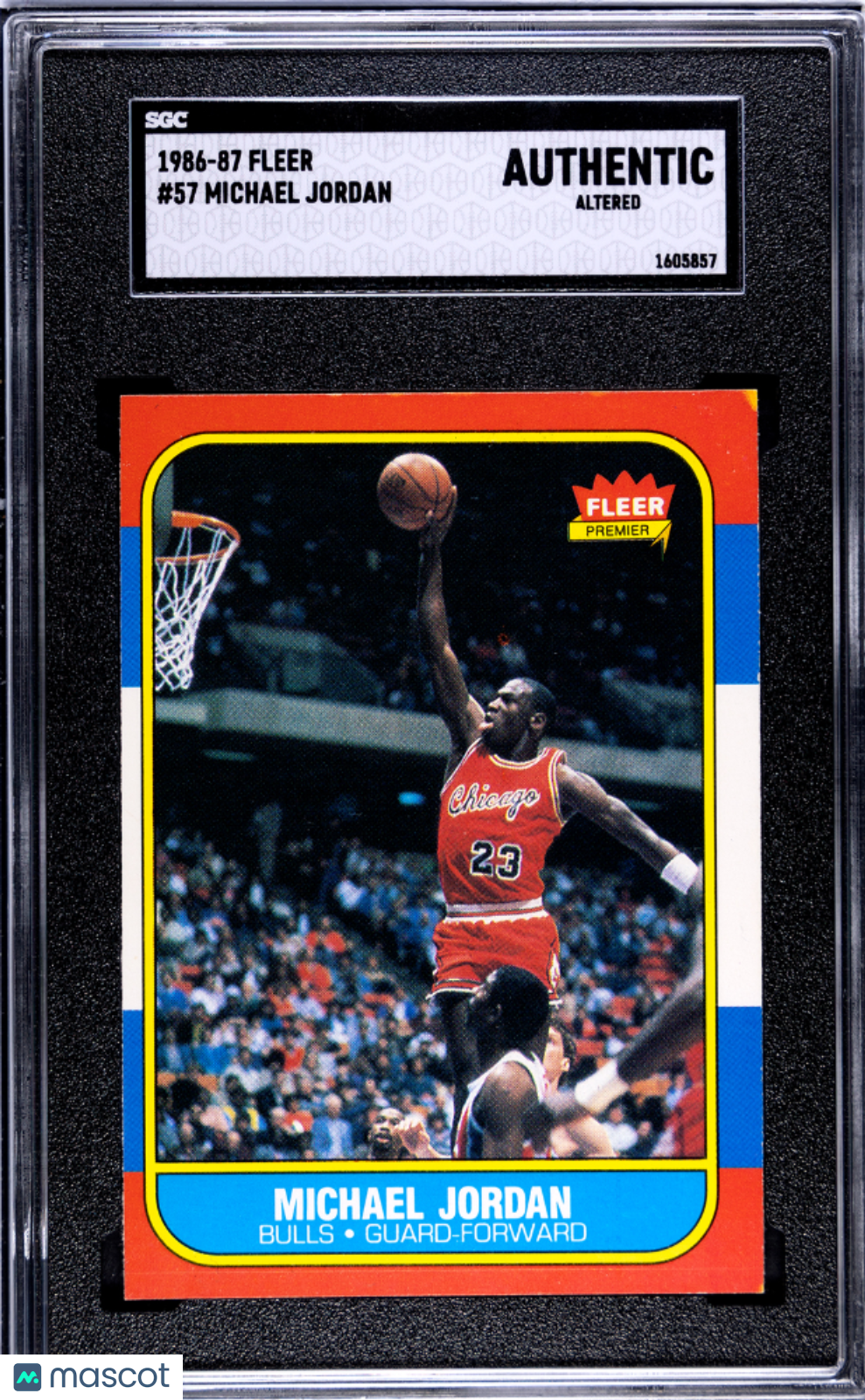 1986 Fleer Michael Jordan #57 SGC A