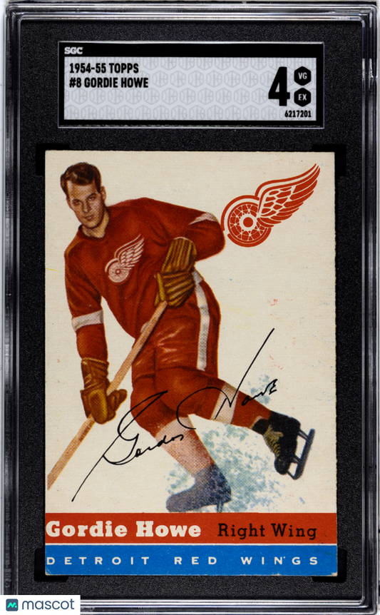 1954 Topps Gordie Howe #8 SGC 4