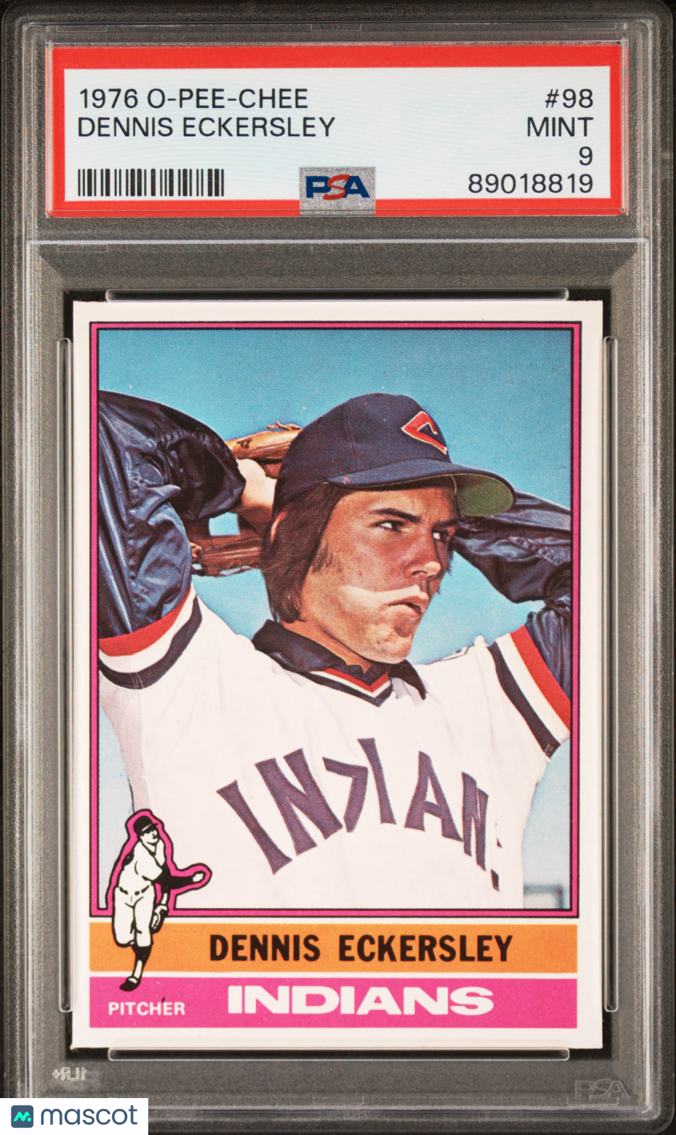 1976 O-Pee-Chee Dennis Eckersley #98 PSA 9