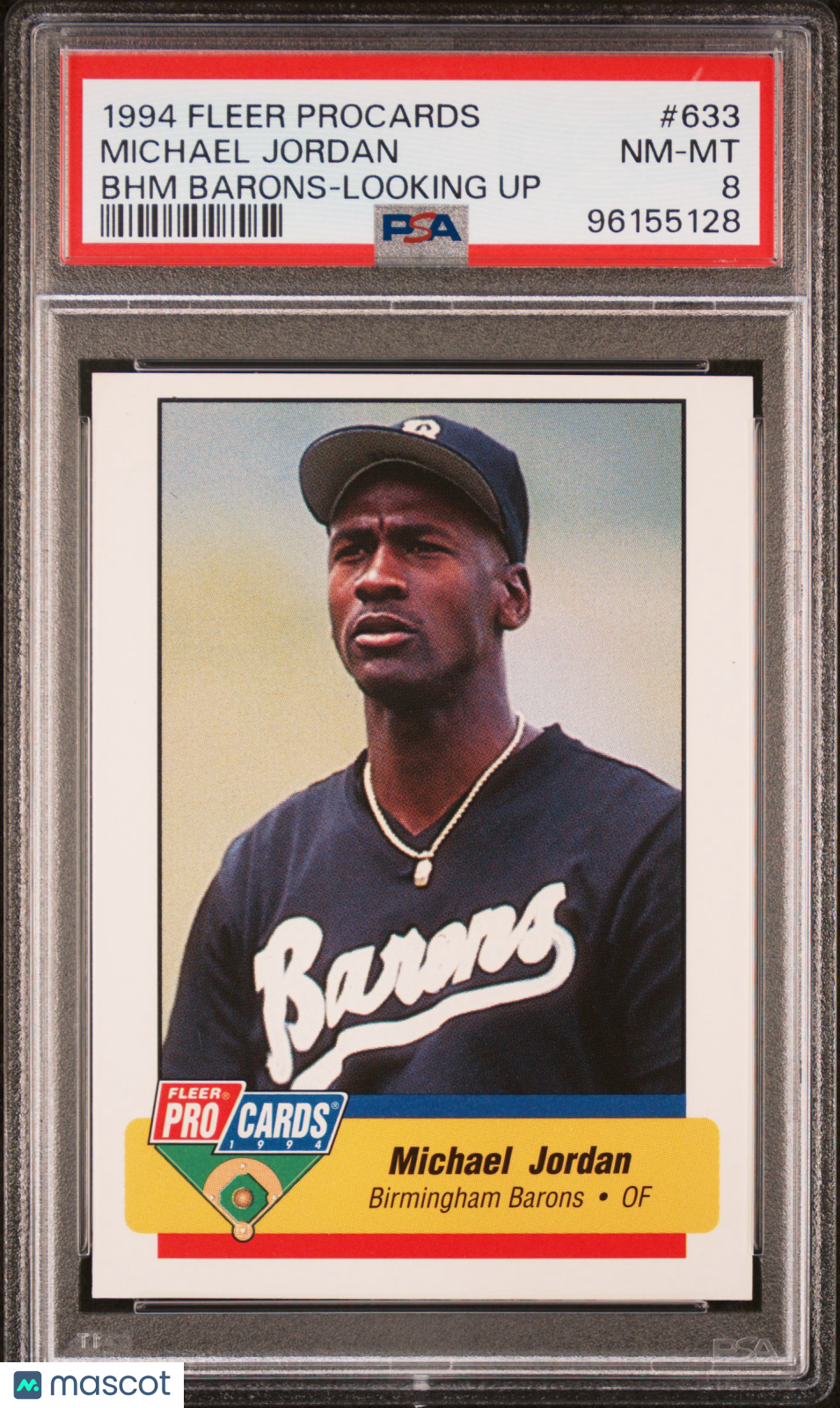 1994 Fleer Procards Michael Jordan #633 Birmingham Barons PSA 8