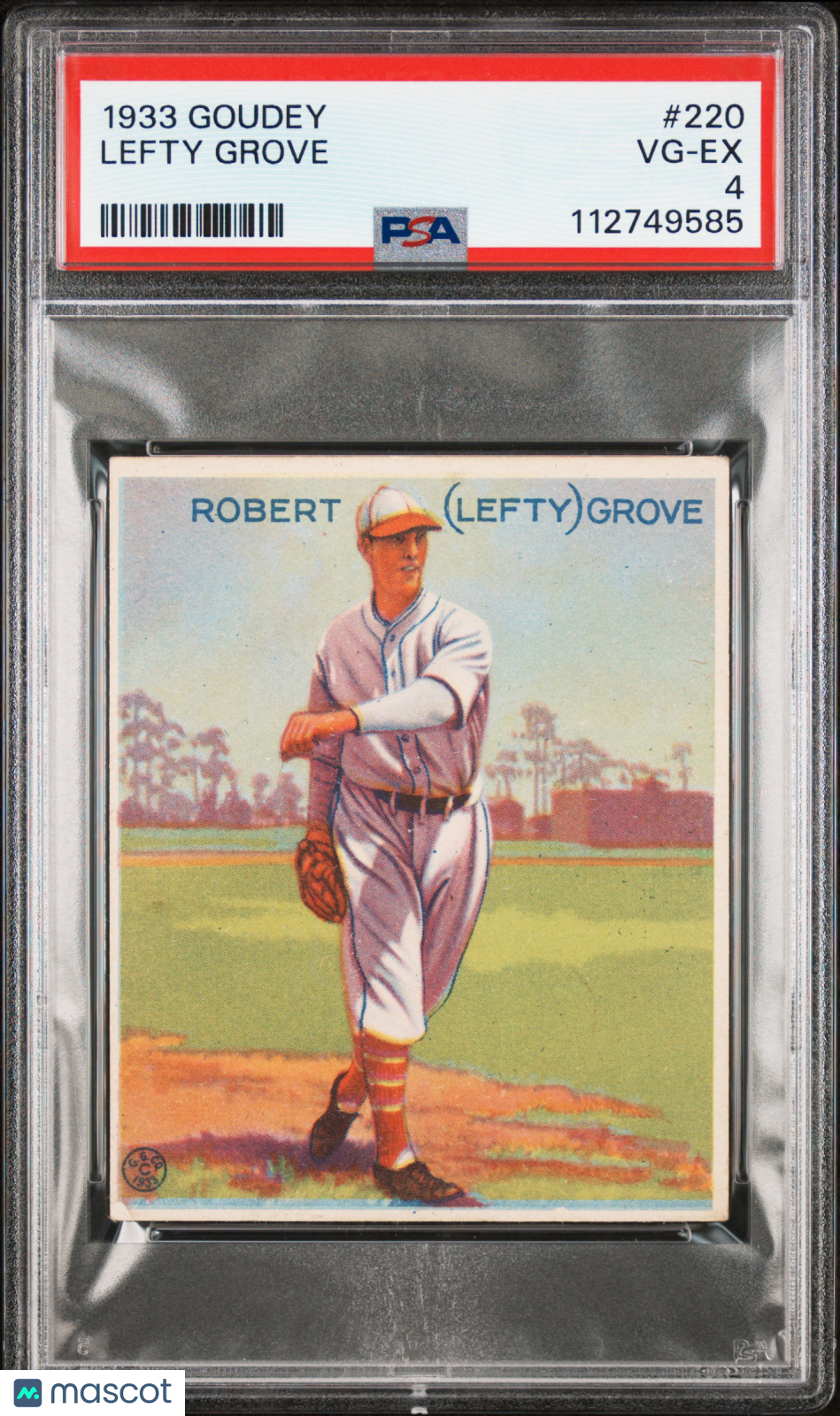 1933 Goudey Lefty Grove #220 PSA 4