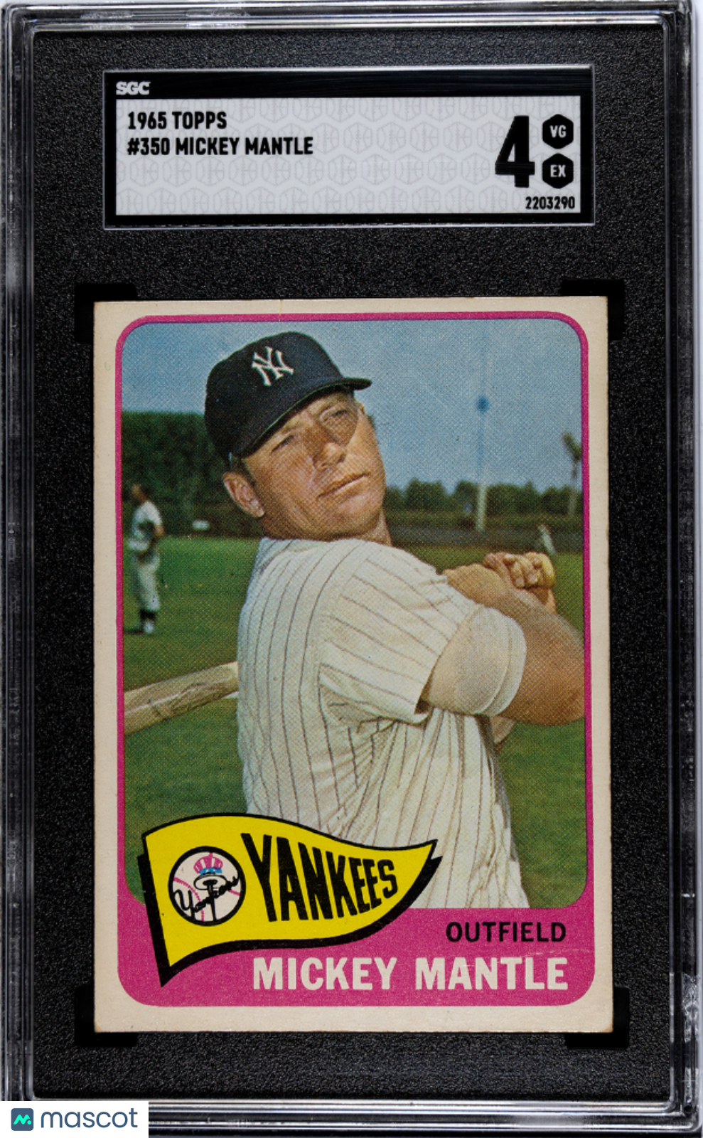 1965 Topps Mickey Mantle #350 SGC 4