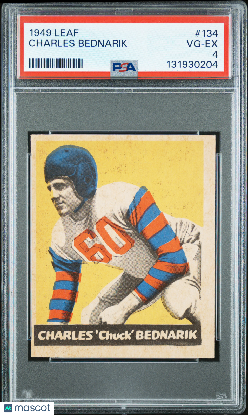 1949 Leaf Charles Bednarik #134 PSA 4