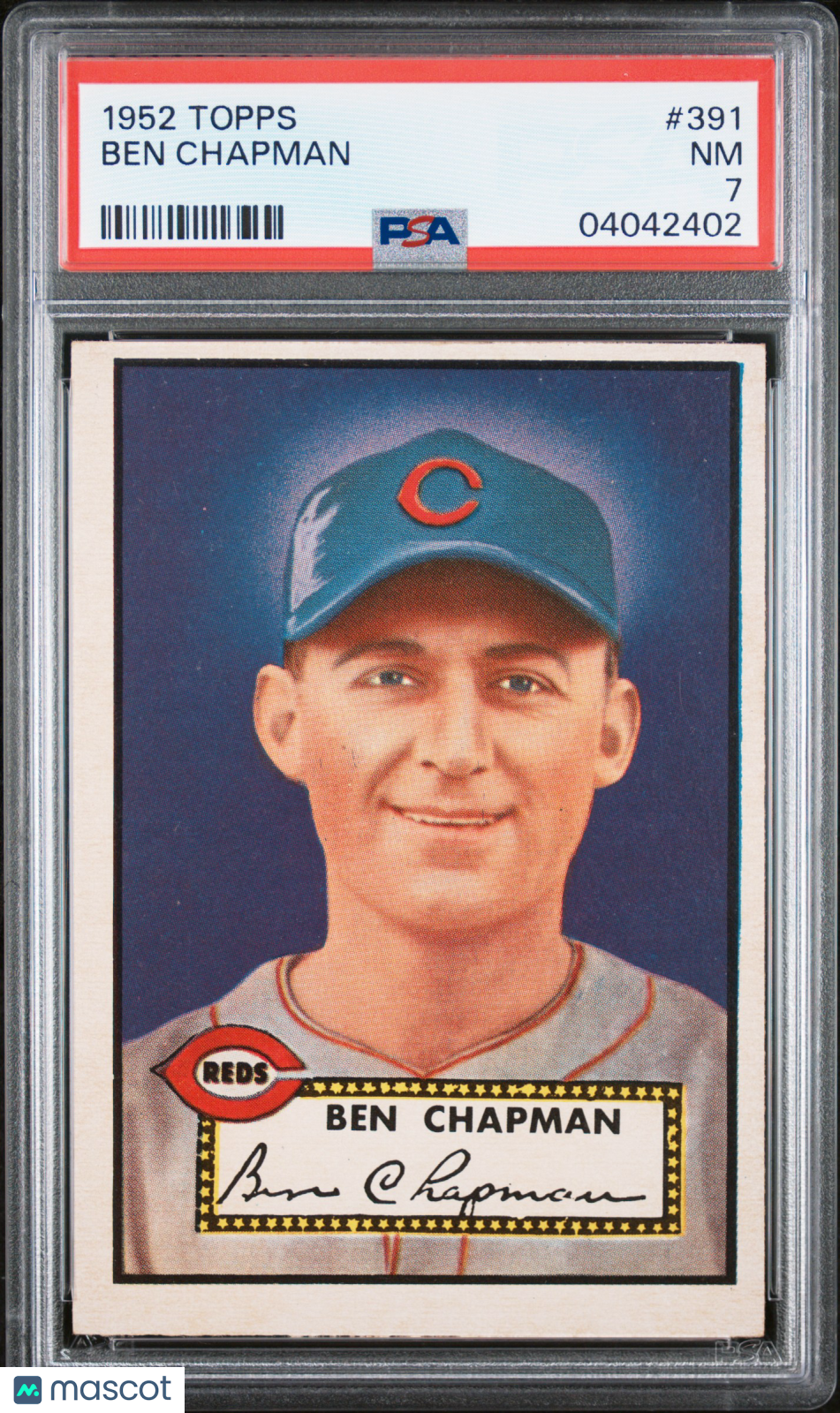 1952 Topps Ben Chapman #391 PSA 7