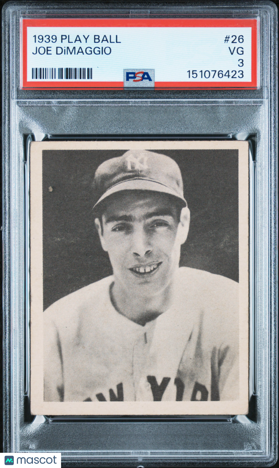 1939 Play Ball Joe Dimaggio #26 PSA 3