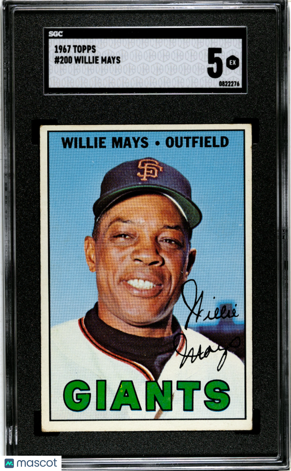 1967 Topps Willie Mays #200 SGC 5
