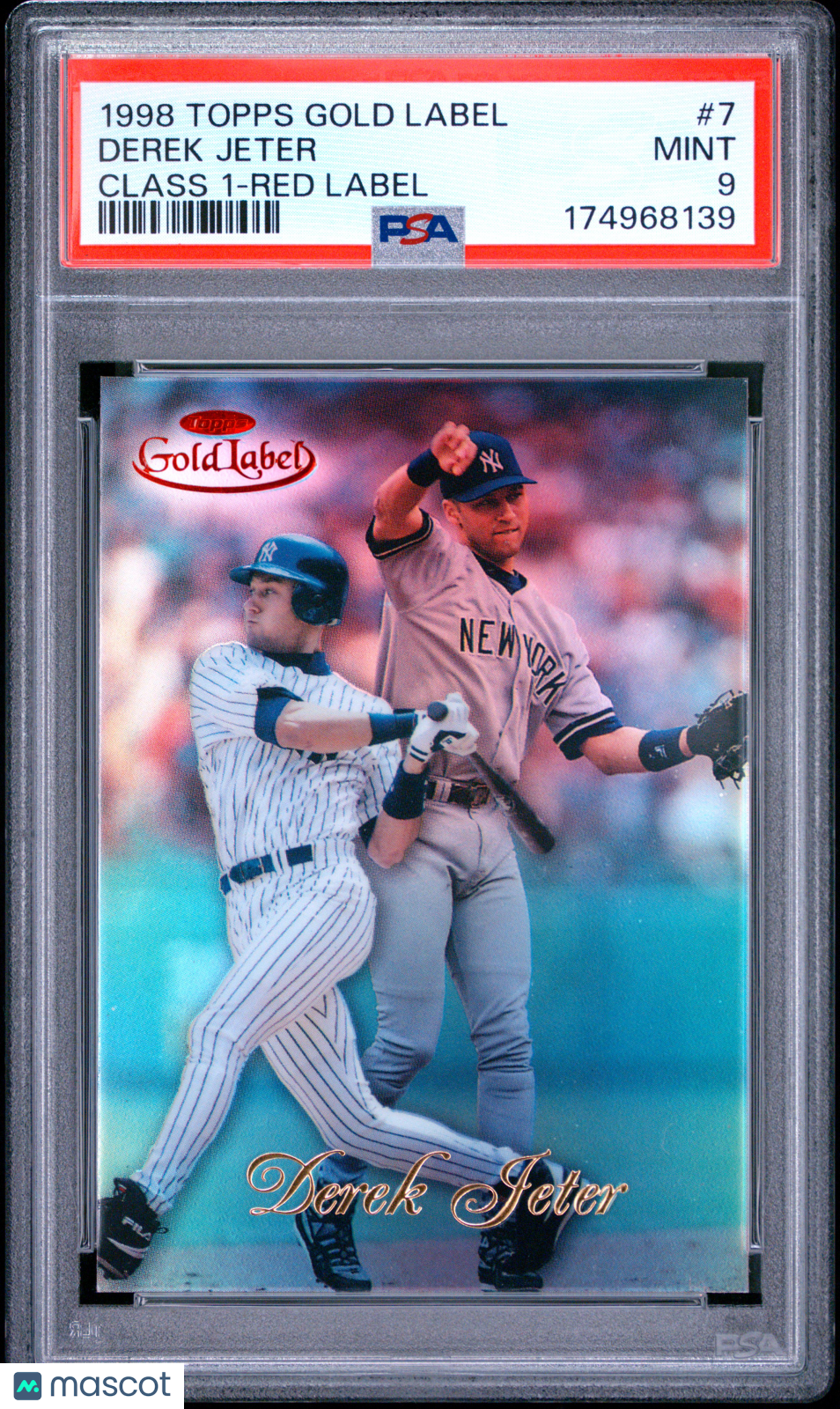 1998 Topps Gold Label Class 1 Derek Jeter #7 Red PSA 9
