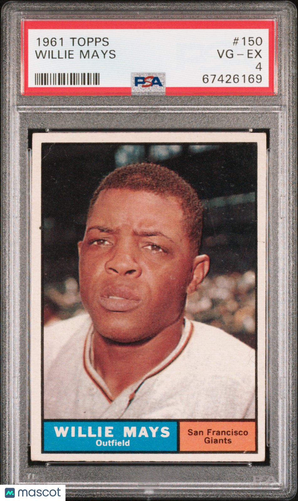 1961 Topps Willie Mays #150 PSA 4