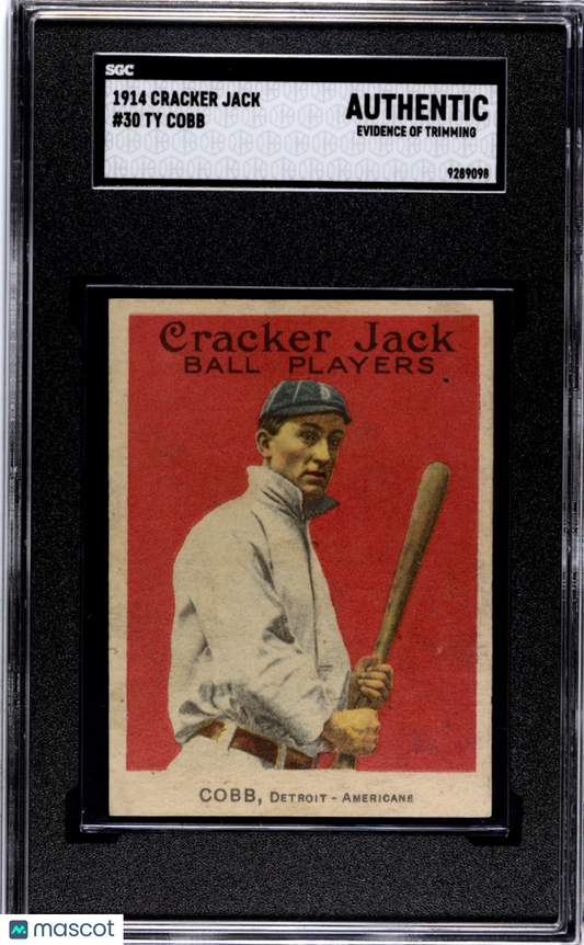 1914 Cracker Jack Ty Cobb #30 SGC A