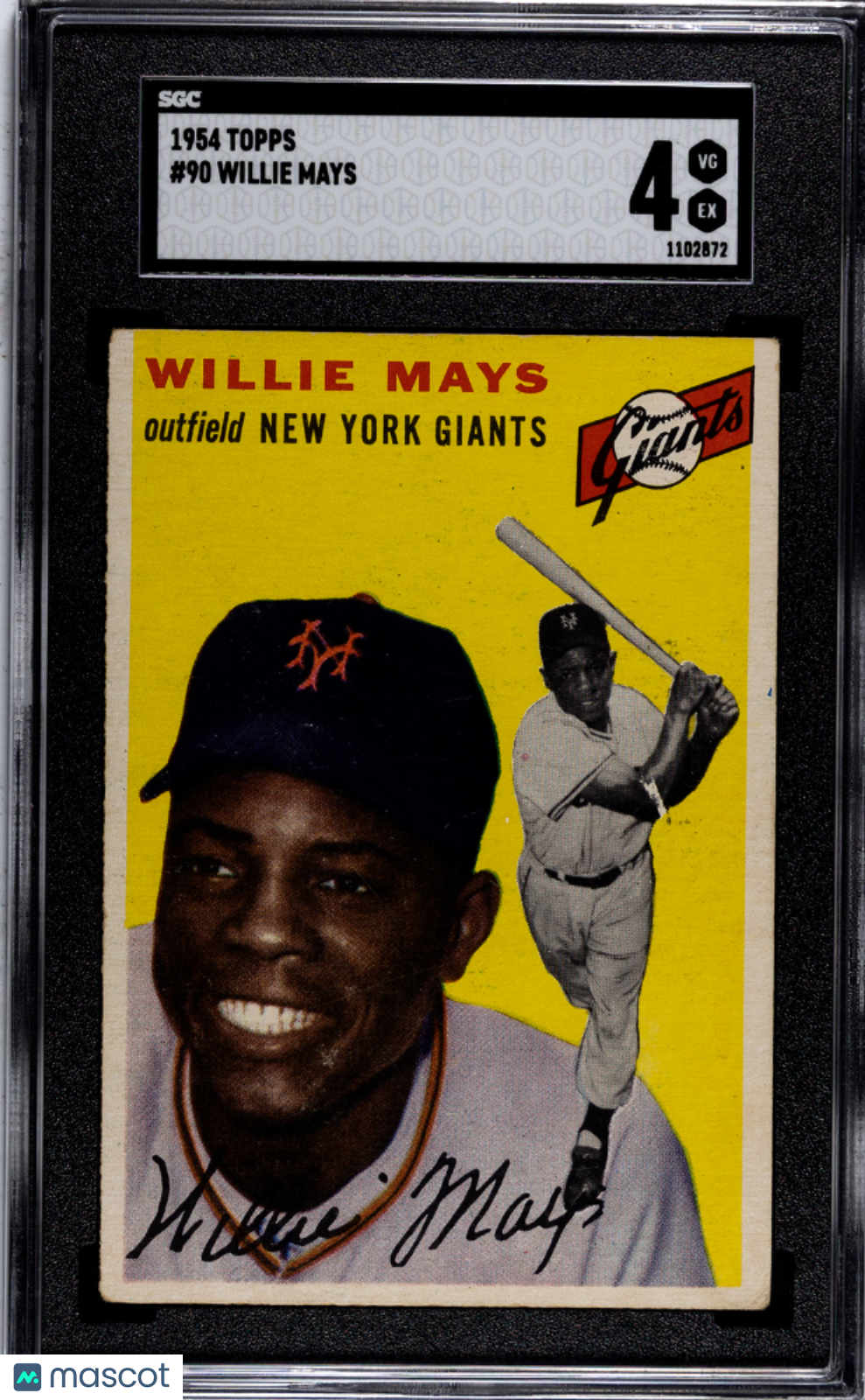 1954 Topps Willie Mays #90 SGC 4