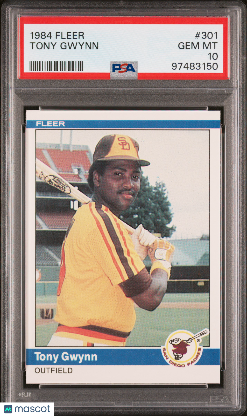 1984 Fleer Tony Gwynn #301 PSA 10