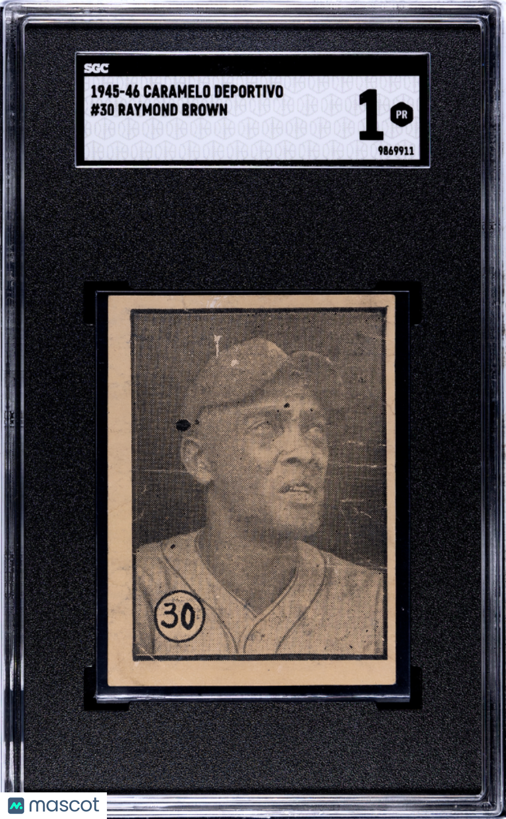 1945 Caramelo Deportivo Raymond Brown #30 SGC 1