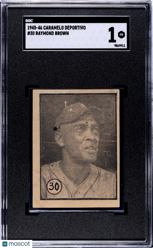 1945 Caramelo Deportivo Raymond Brown #30 SGC 1