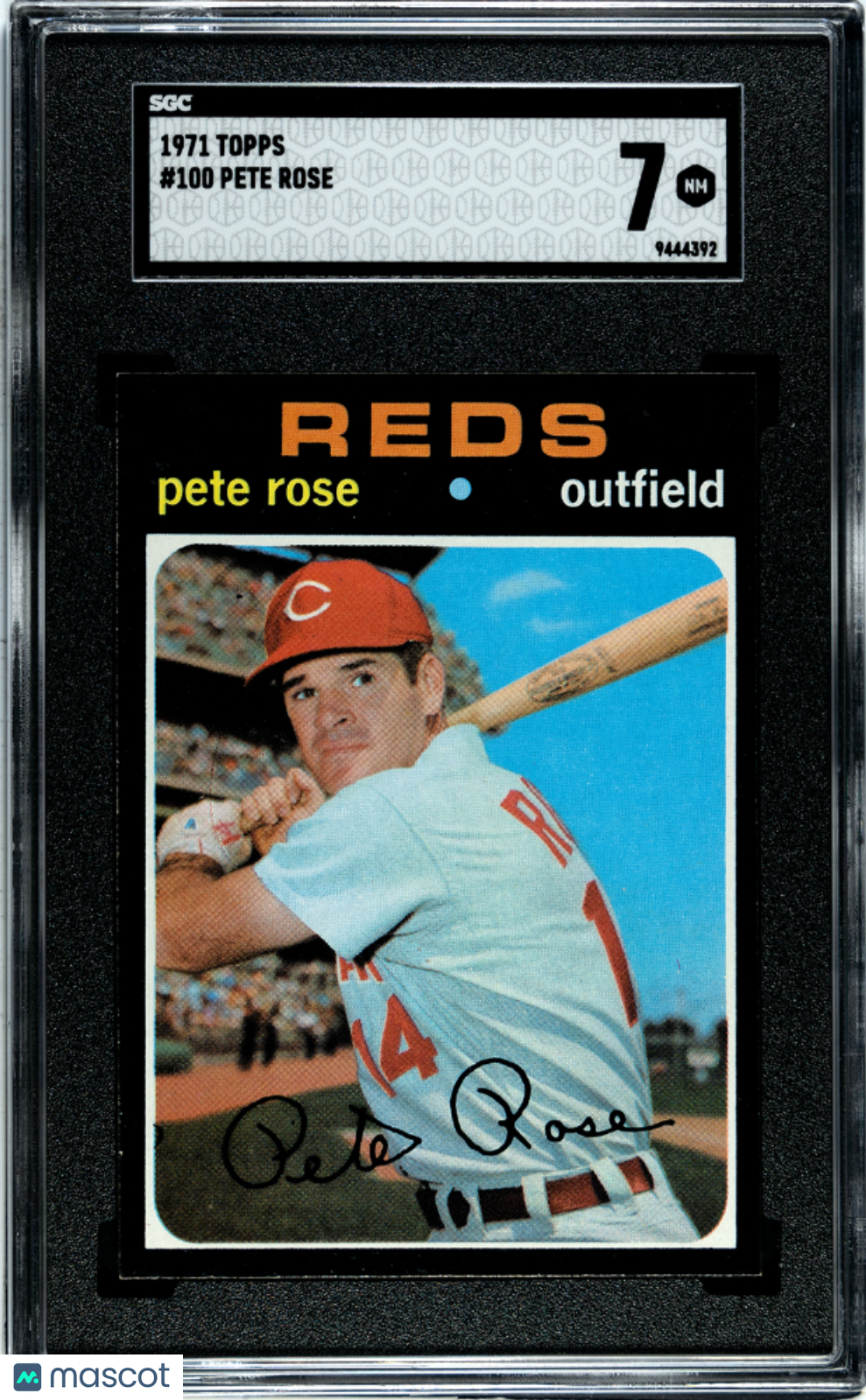 1971 Topps Pete Rose #100 SGC 7