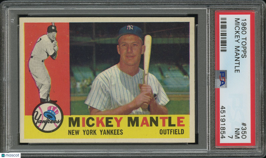 1960 Topps Mickey Mantle #350 PSA 7