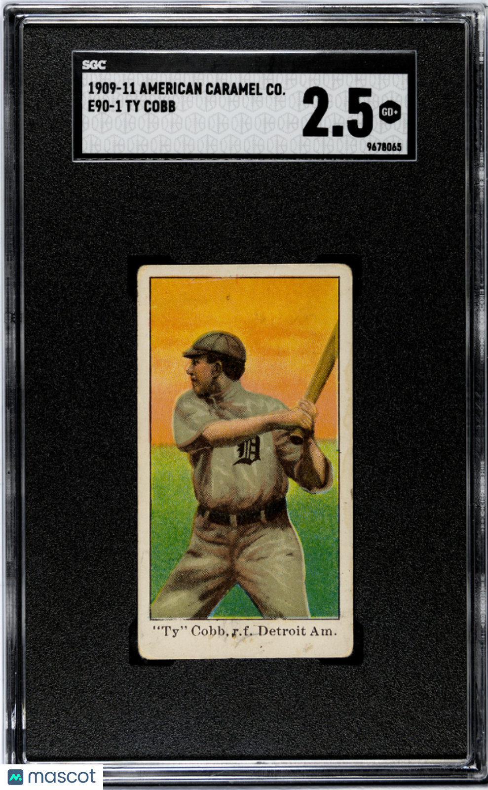 1909 American Caramel Co. (E90-1) Ty Cobb SGC 2.5