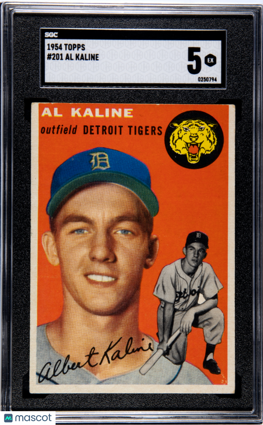 1954 Topps Al Kaline #201 SGC 5