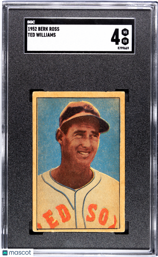 1952 Berk Ross Ted Williams SGC 4