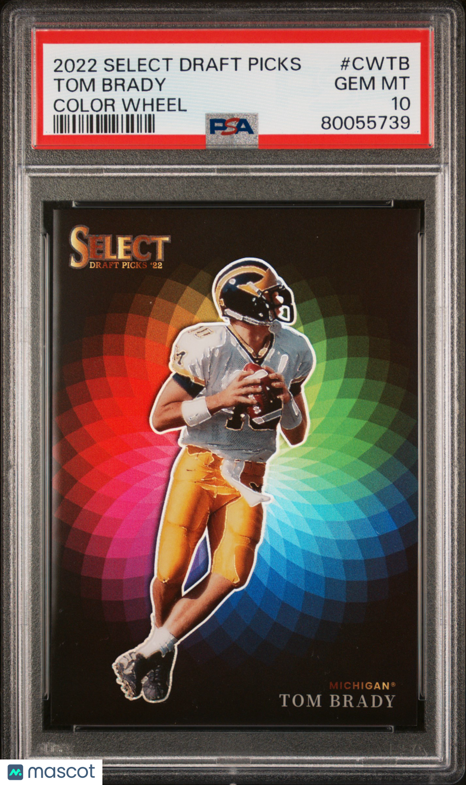 2022 Panini Select Draft Picks Color Wheel Tom Brady #CWTB PSA 10