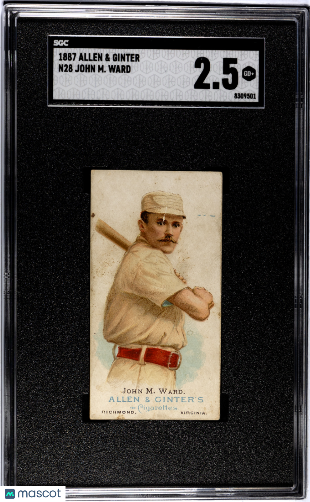 1887 Allen & Ginter (N28) John M. Ward SGC 2.5