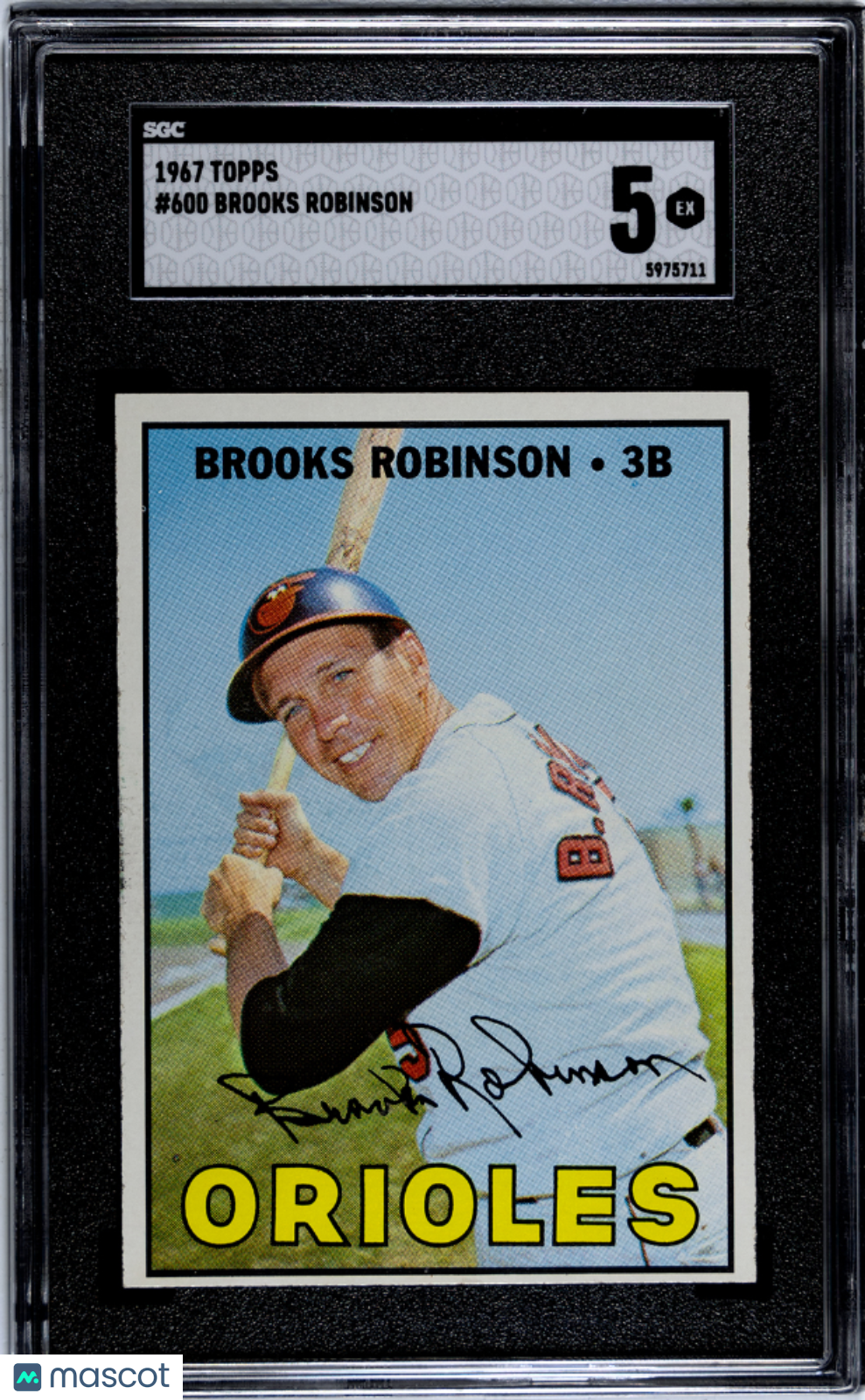 1967 Topps Brooks Robinson #600 SGC 5