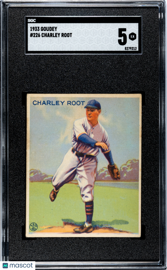 1933 Goudey Charley Root #226 SGC 5