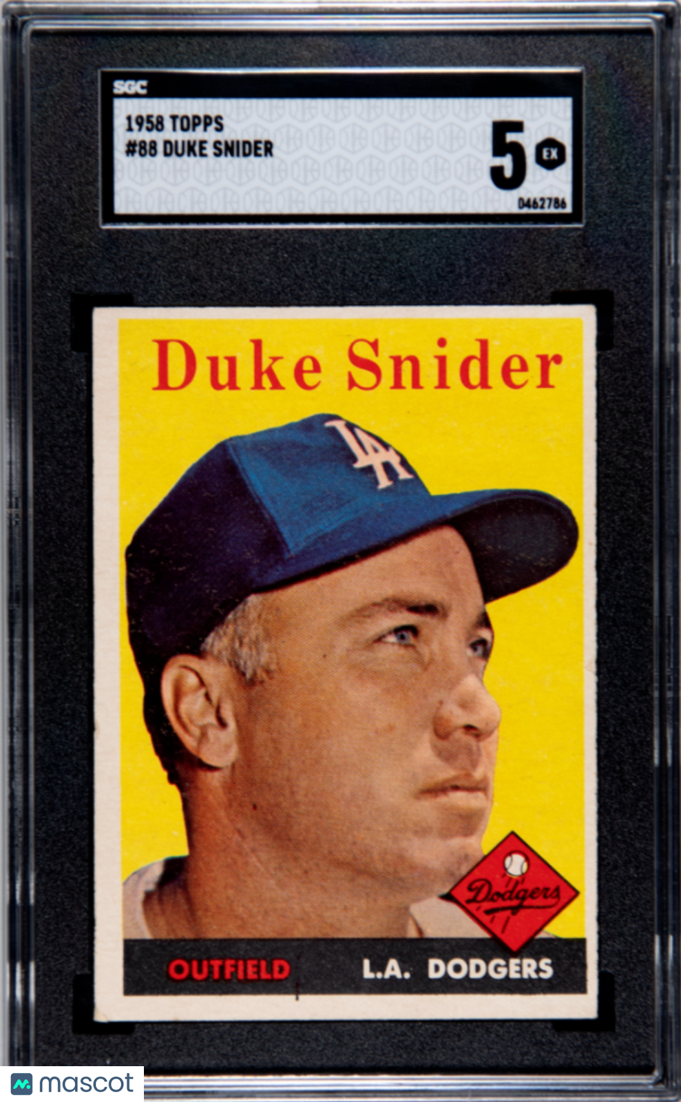 1958 Topps Duke Snider #88 SGC 5
