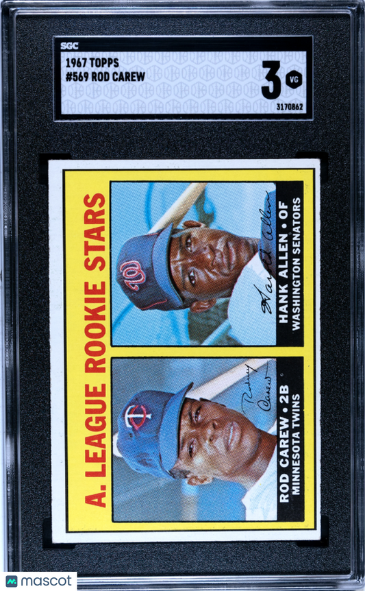 1967 Topps Rod Carew #569 SGC 3