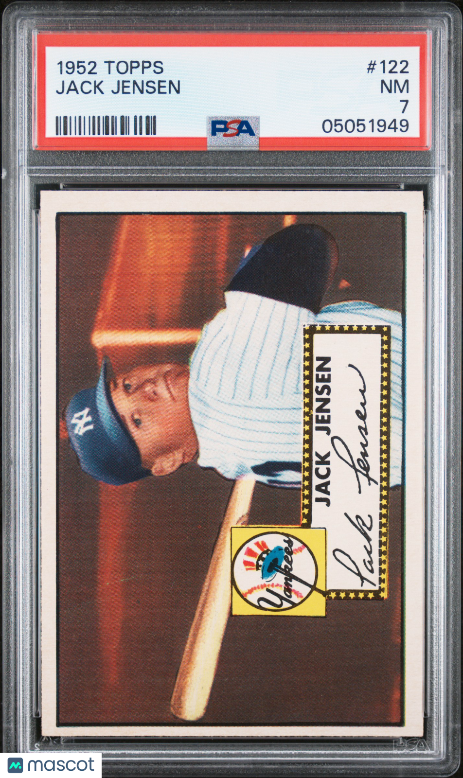 1952 Topps Jack Jensen #122 PSA 7