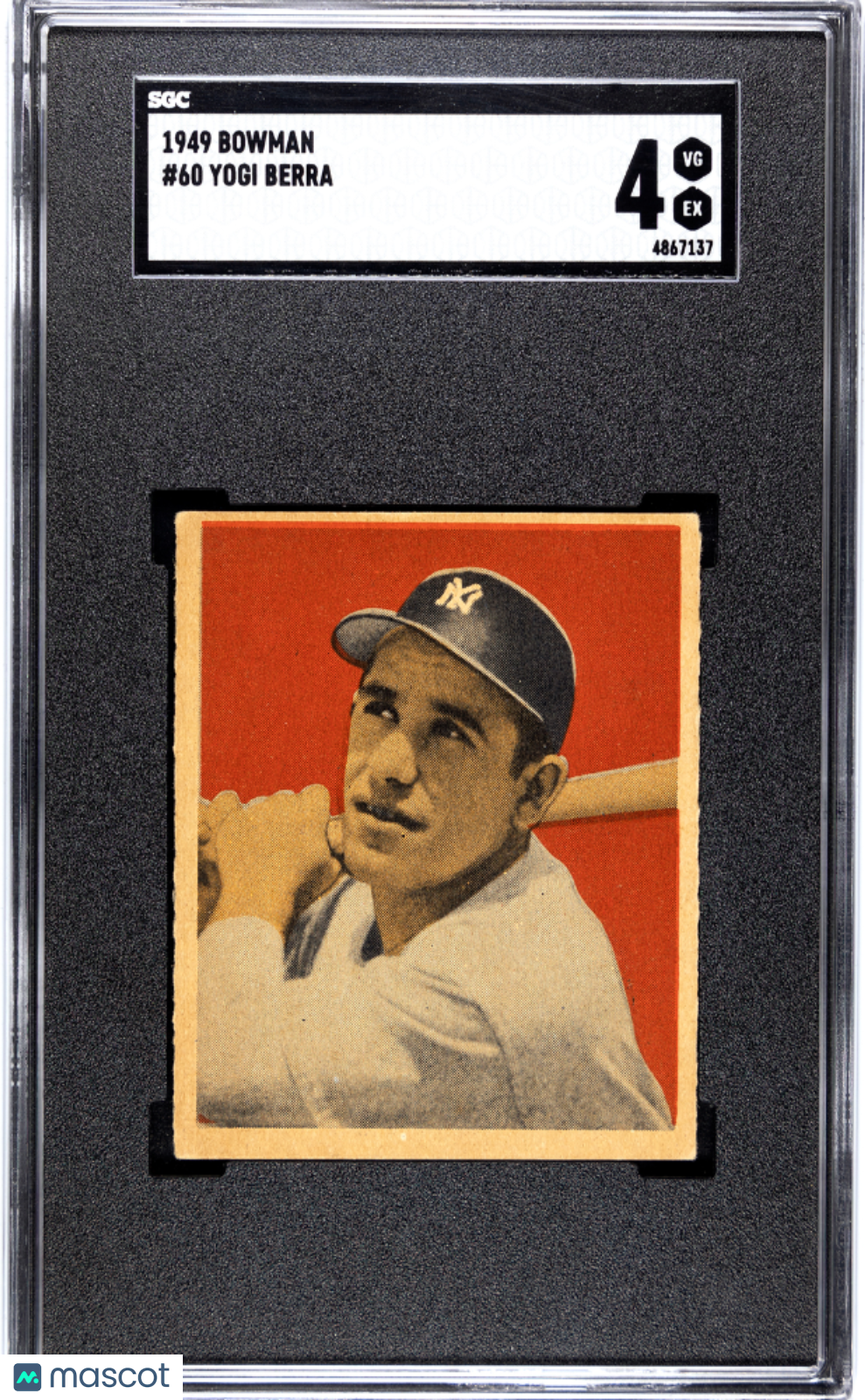 1949 Bowman Yogi Berra #60 SGC 4